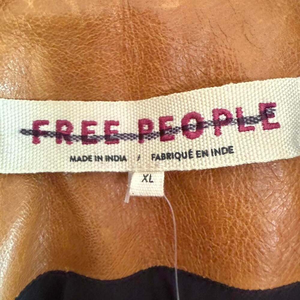 Free People Indie Rider Leather Bomber Jacket - Picture 6 of 8